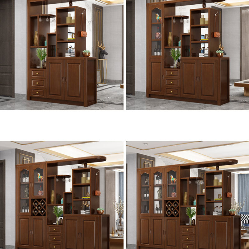 Massive Holzregale waren moderner Akzentschrank für Wohnzimmer