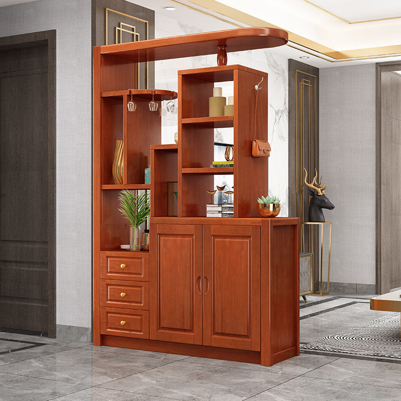 Massive Holzregale waren moderner Akzentschrank für Wohnzimmer