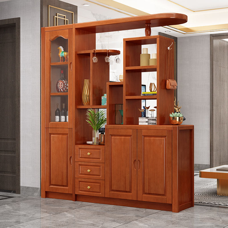 Massive Holzregale waren moderner Akzentschrank für Wohnzimmer