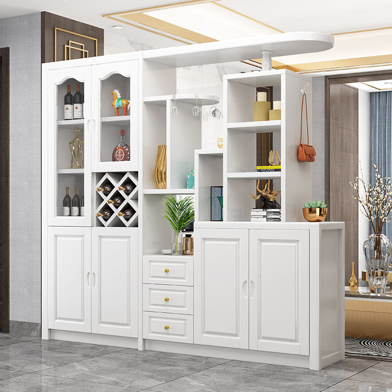 Massive Holzregale waren moderner Akzentschrank für Wohnzimmer