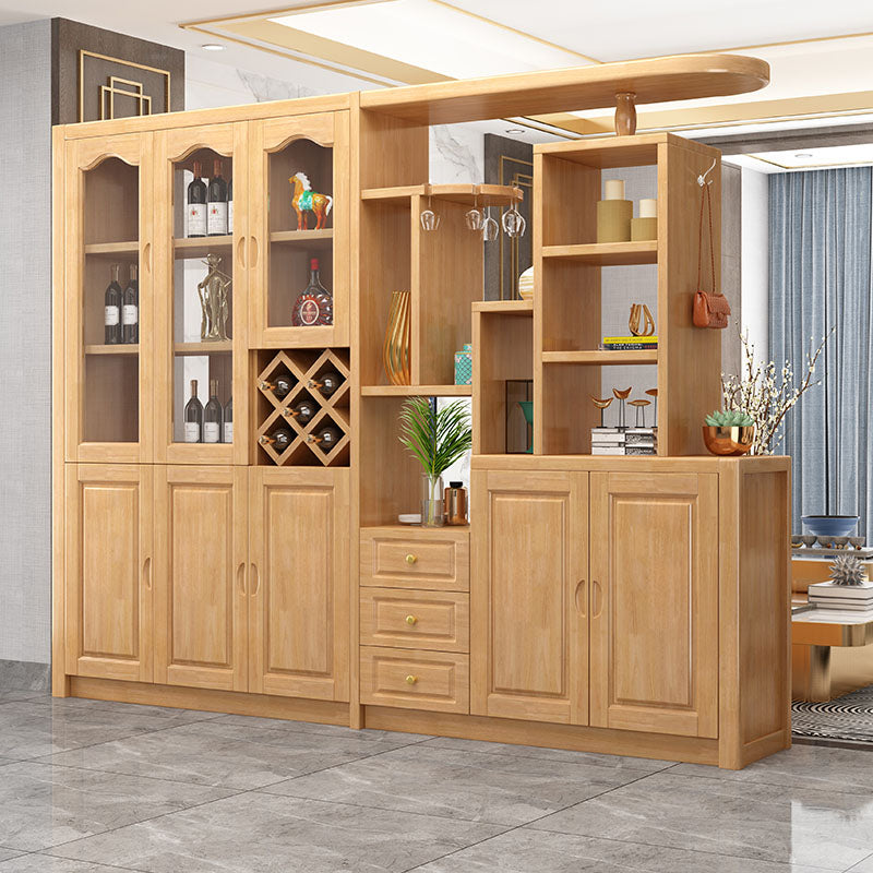 Massive Holzregale waren moderner Akzentschrank für Wohnzimmer