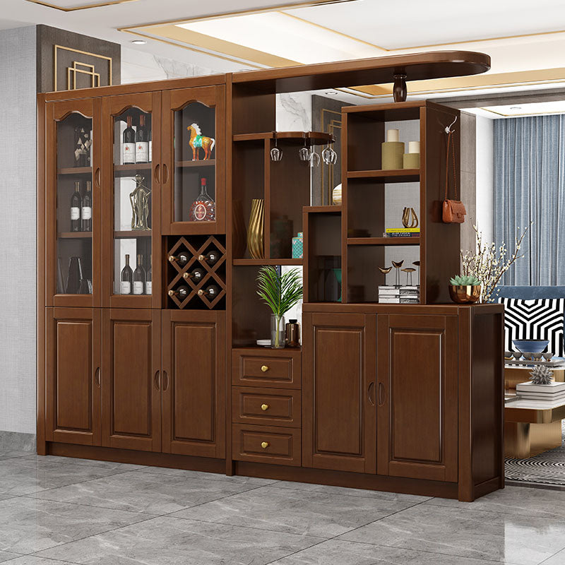 Massive Holzregale waren moderner Akzentschrank für Wohnzimmer