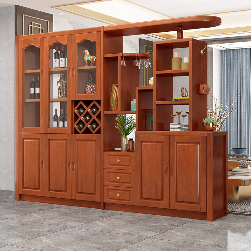 Massive Holzregale waren moderner Akzentschrank für Wohnzimmer