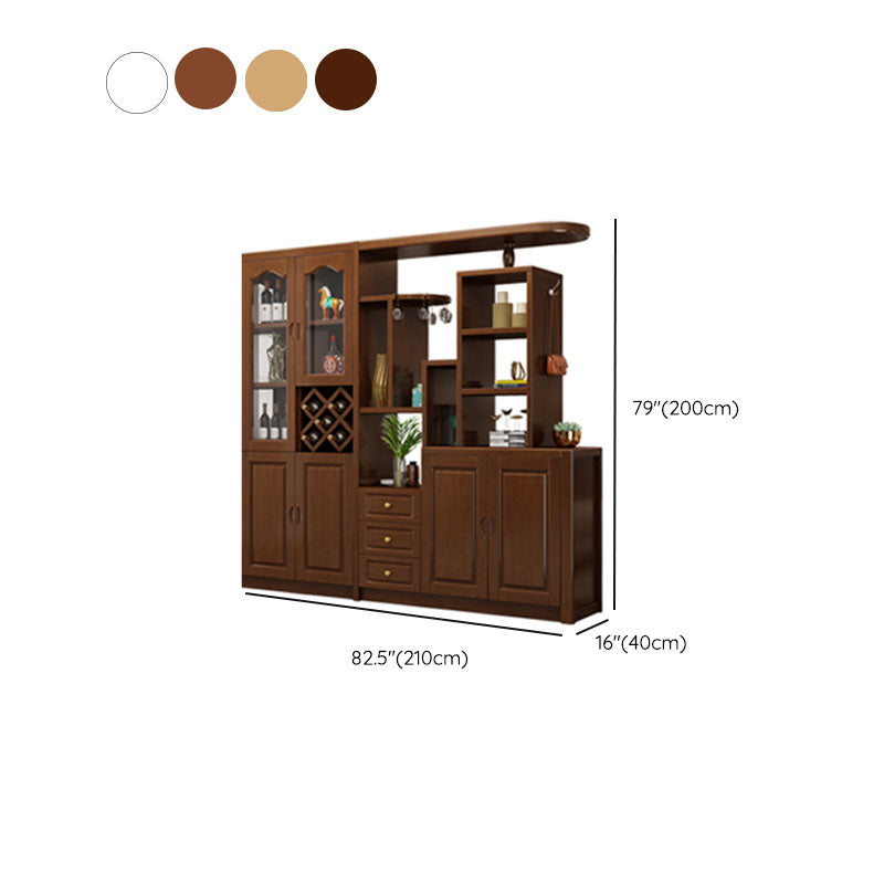 Massive Holzregale waren moderner Akzentschrank für Wohnzimmer