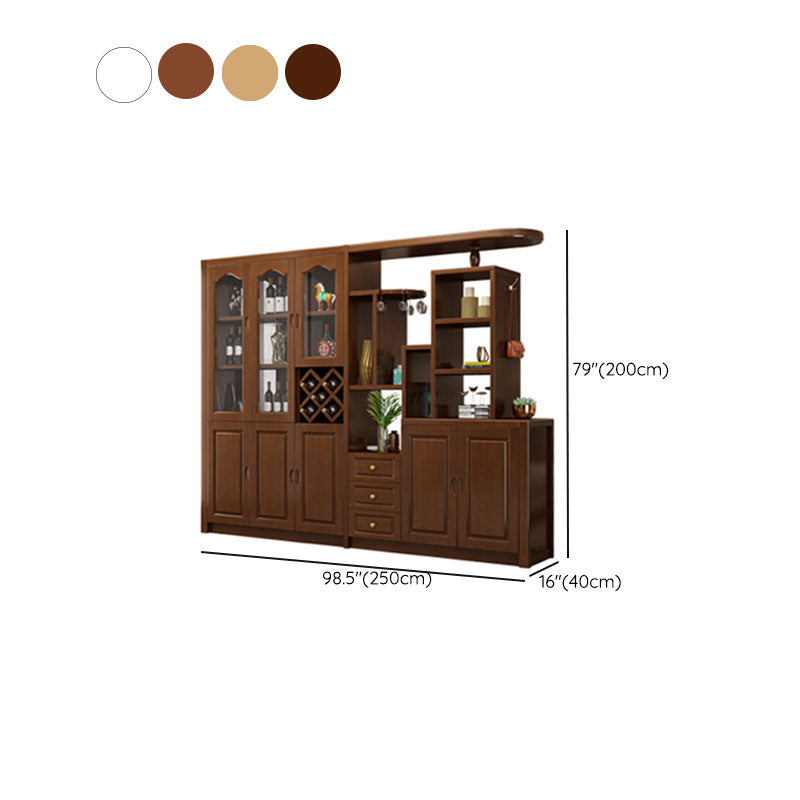 Massive Holzregale waren moderner Akzentschrank für Wohnzimmer