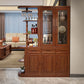 Bar Pulls Traditional Solid Wood Shelves Included Accent Cabinet