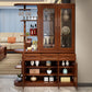 Bar Pulls Traditional Solid Wood Shelves Included Accent Cabinet