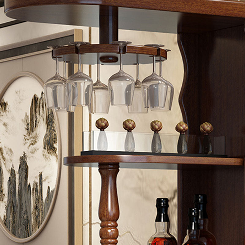 Bar Pulls Traditional Solid Wood Shelves Included Accent Cabinet