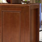 Solid Wood Modern Bar Pulls Accent Cabinet with Doors and Drawers