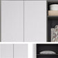 2- Drawer Wooden Contemporary Accent Cabinet with Doors and Shelves