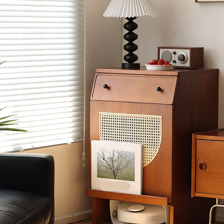 Wood Modern 33 "ドア付きの高さの柔らかい密接な引き出しアクセントキャビネット