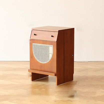 Wood Modern 33" Tall Soft Close Drawers Accent Cabinet with Doors