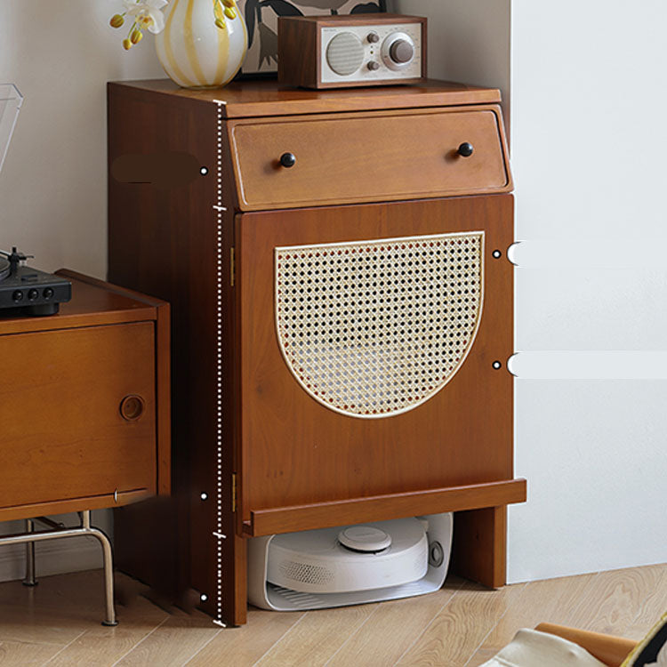 Wood Modern 33 "ドア付きの高さの柔らかい密接な引き出しアクセントキャビネット