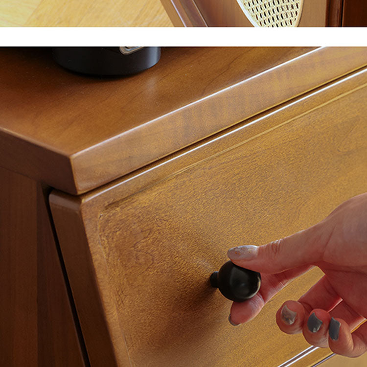 Wood Modern 33 "ドア付きの高さの柔らかい密接な引き出しアクセントキャビネット