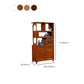 Rectangle Solid Wood 76.77" Tall Accent Cabinet with Drawers and Doors