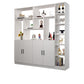 Modern Wooden 78.74" Tall Accent Cabinet with Shelves and Doors