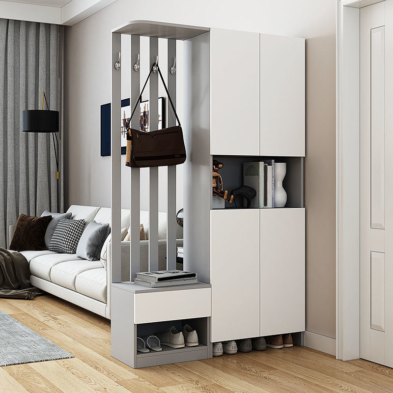 Modern 2-door Wood 78.74" Tall Accent Cabinet with Drawer for Living Room Clearhalo 'Cabinets & Chests' 'cabinets_chests' 'furn' 'furn_cabinets_chests' 'Furniture' 'Living Room Furniture' 7823592