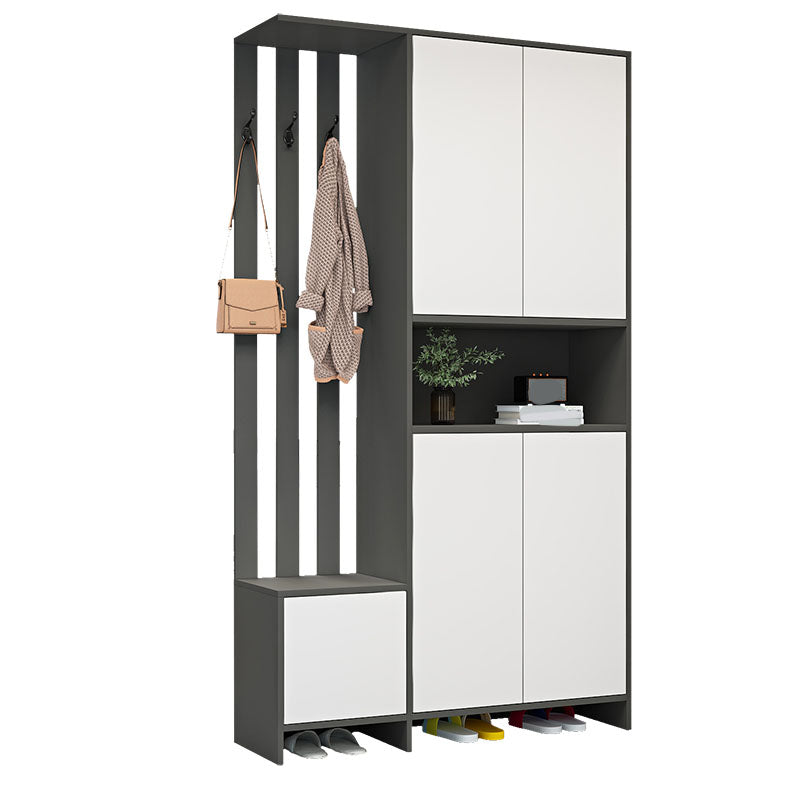 Modern 2-door Wood 78.74" Tall Accent Cabinet with Drawer for Living Room Clearhalo 'Cabinets & Chests' 'cabinets_chests' 'furn' 'furn_cabinets_chests' 'Furniture' 'Living Room Furniture' 7823600