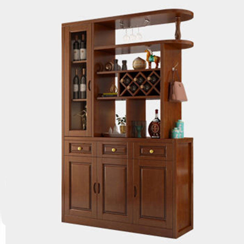3-drawer Solid Wood Cabinet 15.74" Wide Accent Cabinet Doors Clearhalo 'Cabinets & Chests' 'cabinets_chests' 'furn' 'furn_cabinets_chests' 'Furniture' 'Living Room Furniture' 7823622