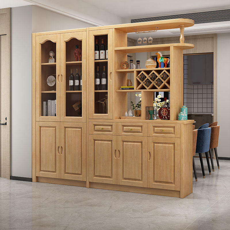 3-drawer Solid Wood Cabinet 15.74" Wide Accent Cabinet Doors Natural Clearhalo 'Cabinets & Chests' 'cabinets_chests' 'furn' 'furn_cabinets_chests' 'Furniture' 'Living Room Furniture' 7823654