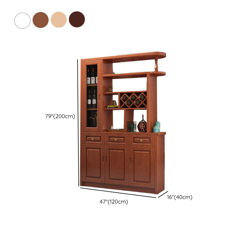 3-drawer Solid Wood Cabinet 15.74" Wide Accent Cabinet Doors Clearhalo 'Cabinets & Chests' 'cabinets_chests' 'furn' 'furn_cabinets_chests' 'Furniture' 'Living Room Furniture' 7823662