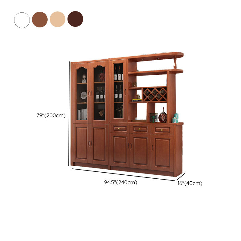 3-drawer Solid Wood Cabinet 15.74" Wide Accent Cabinet Doors Clearhalo 'Cabinets & Chests' 'cabinets_chests' 'furn' 'furn_cabinets_chests' 'Furniture' 'Living Room Furniture' 7823666