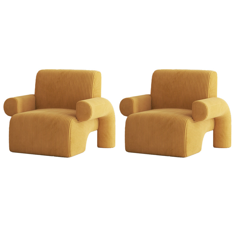 Moderne wollen blend accent fauteuil met strakke rug voor woonkamer