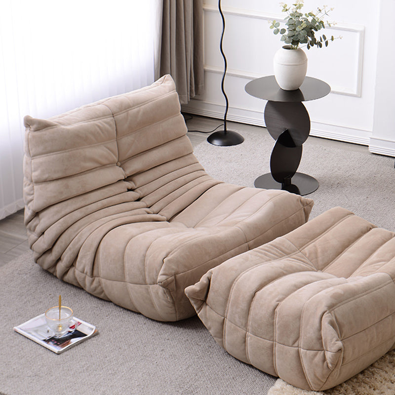 Contemporary Parsons Chair with Sewn Pillow Back Armless Chair Clearhalo 'Accent Chairs' 'accent_chairs' 'Chairs & Seating' 'furn' 'furn_accent_chairs' 'Furniture' 'Living Room Furniture' 7823745