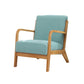 Scandinavian Basic Four Leg Armchair Solid Wood Living Room Armchair Clearhalo 'Accent Chairs' 'accent_chairs' 'Chairs & Seating' 'furn' 'furn_accent_chairs' 'Furniture' 'Living Room Furniture' 7823818