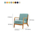 Scandinavian Basic Four Leg Armchair Solid Wood Living Room Armchair Clearhalo 'Accent Chairs' 'accent_chairs' 'Chairs & Seating' 'furn' 'furn_accent_chairs' 'Furniture' 'Living Room Furniture' 7823835