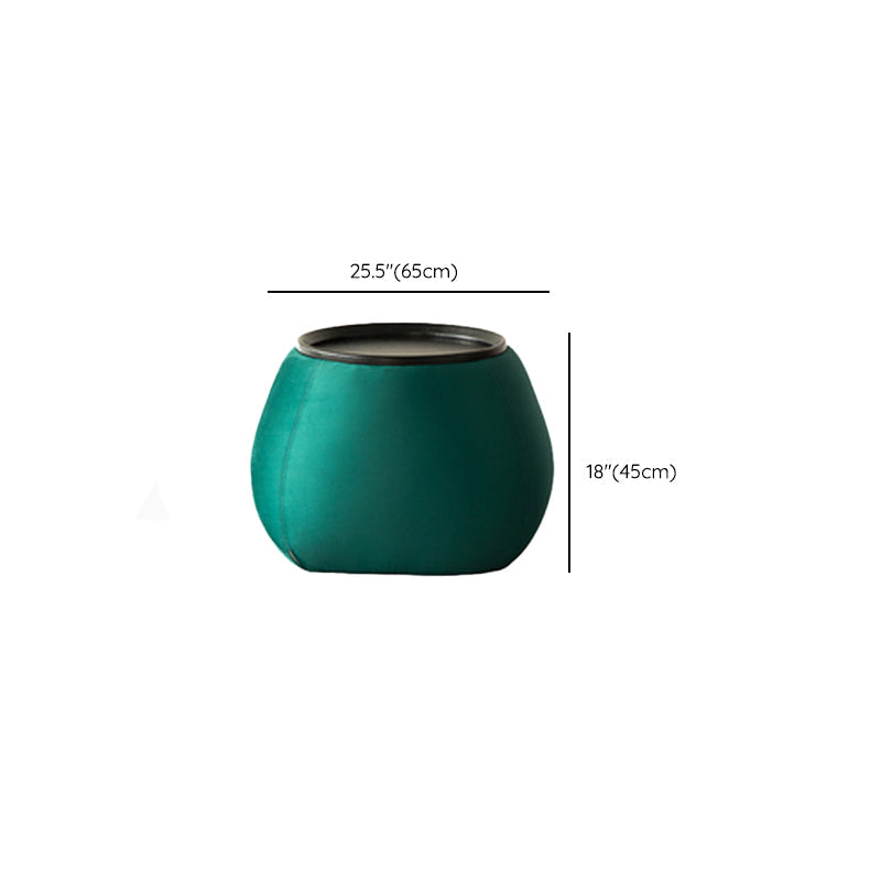 Zeitgenössischer runder hölzerner schwarzer Kaffee -Cocktailtisch mit Lagerung