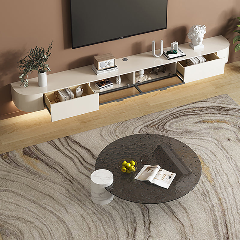 9"H Single Round Black Marble Coffee Cocktail Table with Glass Top Clearhalo 'Coffee & Accent Tables' 'Coffee Tables' 'coffee_tables' 'furn' 'furn_coffee_tables' 'Furniture' 'Living Room Furniture' 7824714