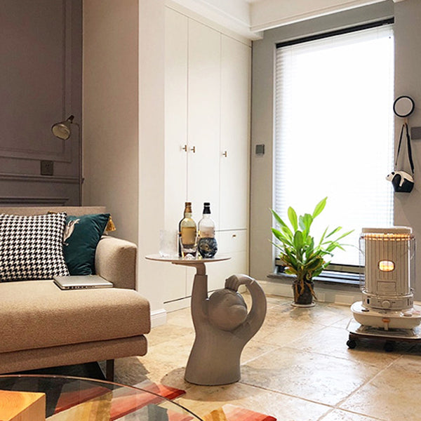 12" Wide Pedestal Round Metal Single Tray Top Coffee Cocktail Table Clearhalo 'Coffee & Accent Tables' 'Coffee Tables' 'coffee_tables' 'furn' 'furn_coffee_tables' 'Furniture' 'Living Room Furniture' 7824855