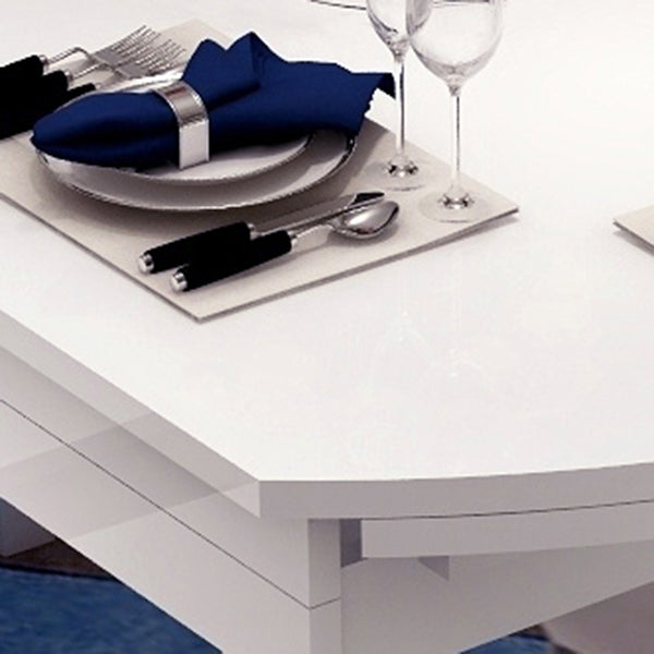 Modern Extendable Round Glass Top Dining Table with Solid Wood Legs Clearhalo 'Dining Tables & Seating' 'Dining Tables' 'dining_table' 'furn' 'furn_dining_table' 'Furniture' 'Kitchen & Dining Furniture' 7824982