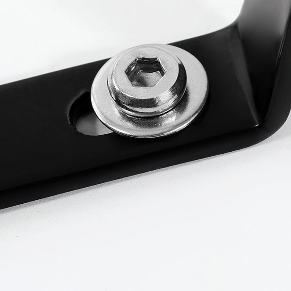 Wit en zwart moderne ronde eettafel met 4 massief houten voet