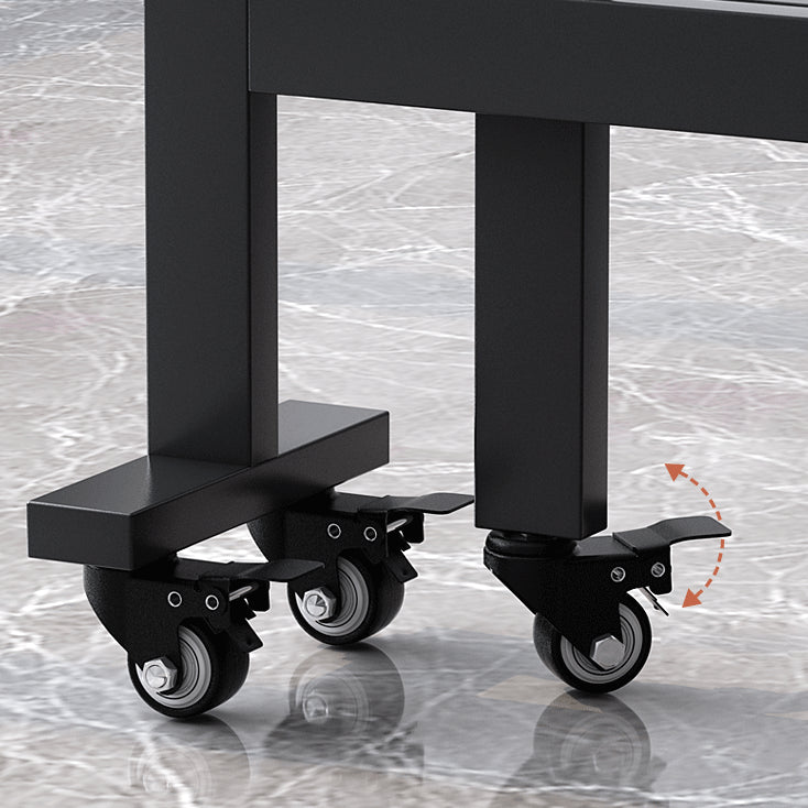 Mesa de comedor de madera moderna y fácil plegable con hoja de doble caída