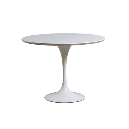 Set da pranzo contemporaneo da 1/5 pezzi con tavolo rotondo e sedie marroni opache