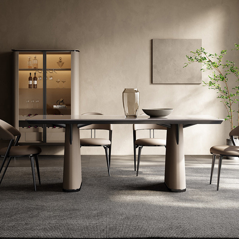 1/5/7 pezzi set da pranzo in pietra bianca moderna per casa