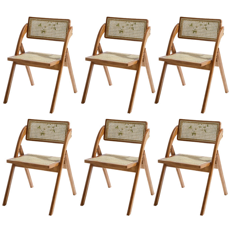 Contemporary Home Armless Solid Wood King Louis Back Dining Chair