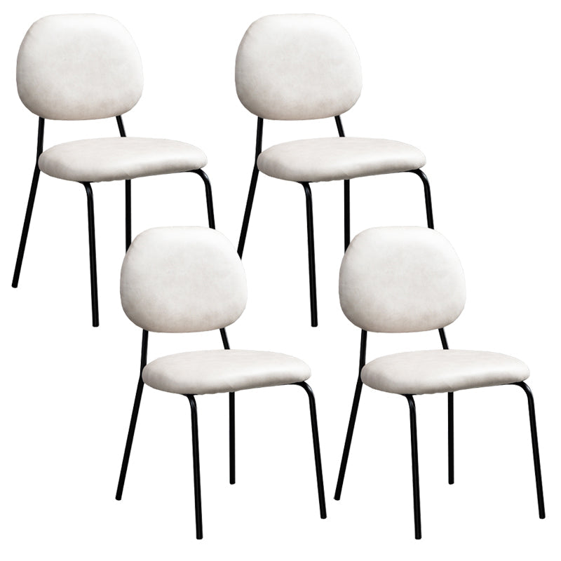 Zeitgenössischer Esszimmer gepolsterter armloser offener Rückenstuhl