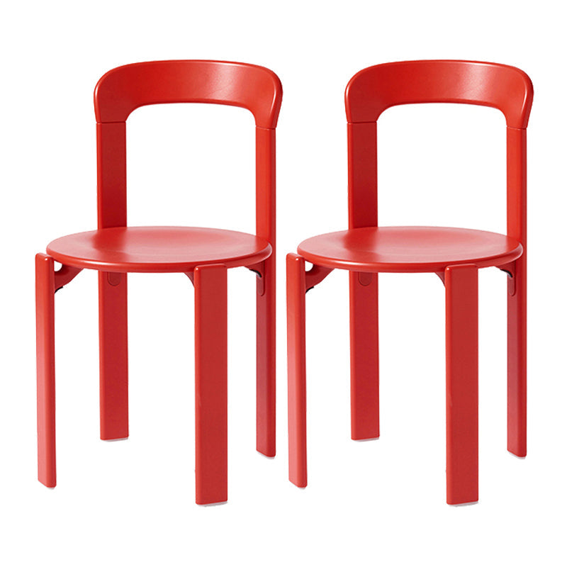 Silla lateral de comedor de madera abierta de estilo contemporáneo para sala de estar