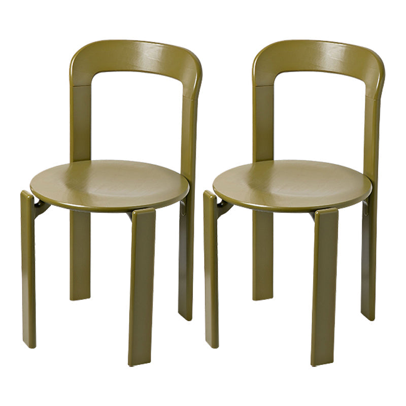 Sedia da pranzo in legno aperto in stile contemporaneo per soggiorno