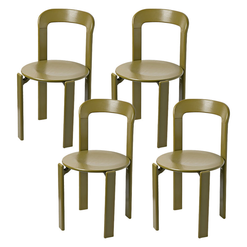 現代的なスタイルオープンバックウッドダイニングサイドチェアリビングルーム