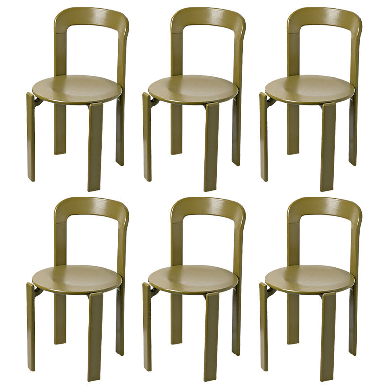 Sedia da pranzo in legno aperto in stile contemporaneo per soggiorno