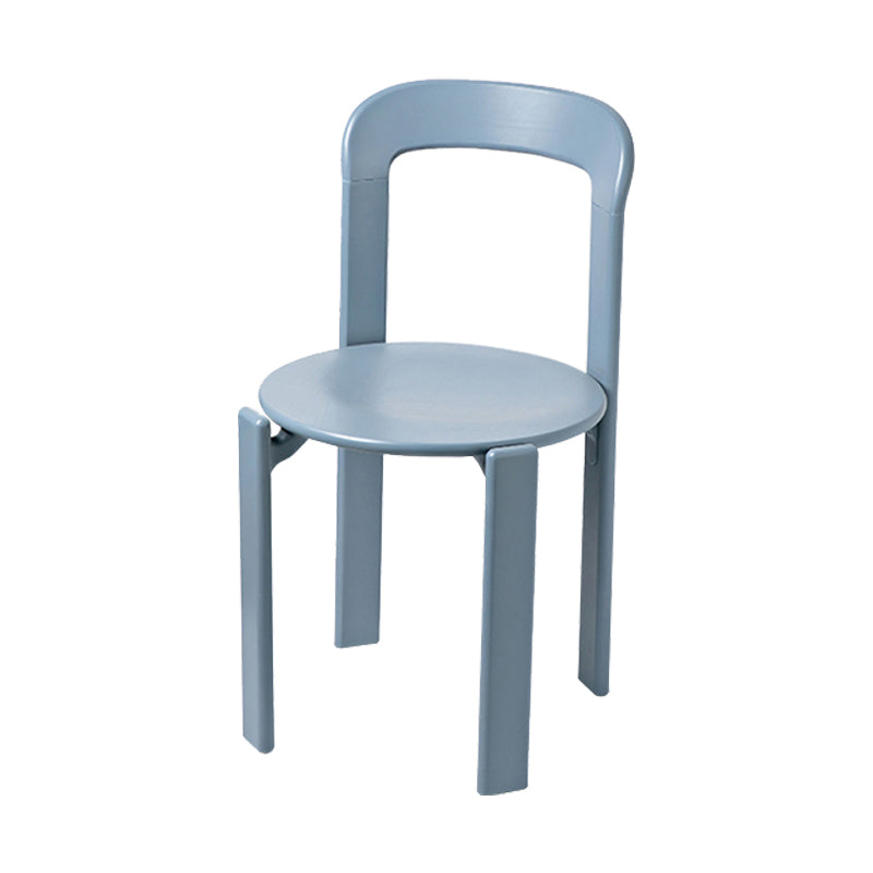 Contemporary Style Open Back Wood Dining Side Chair for Living Room