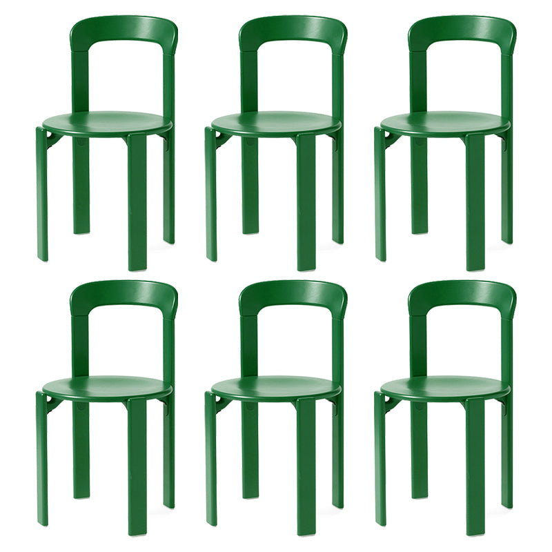 Zeitgenössischer Stil Offener Rückenholz Essneitenstuhl für Wohnzimmer