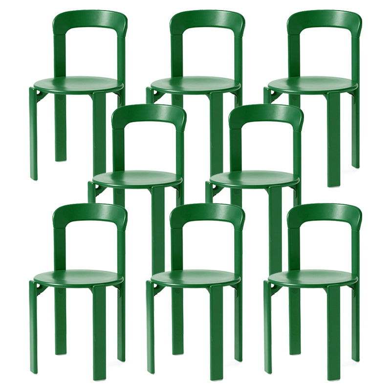 Sedia da pranzo in legno aperto in stile contemporaneo per soggiorno