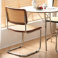 Contemporary Style Open Back Plastic Metal Base Dining Side Chair for Home Clearhalo 'Dining Chairs' 'Dining Tables & Seating' 'dining_chair' 'furn' 'furn_dining_chair' 'Furniture' 'Kitchen & Dining Furniture' 7825888
