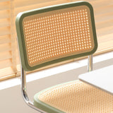 Contemporary Style Open Back Plastic Metal Base Dining Side Chair for Home Clearhalo 'Dining Chairs' 'Dining Tables & Seating' 'dining_chair' 'furn' 'furn_dining_chair' 'Furniture' 'Kitchen & Dining Furniture' 7825897