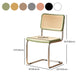 Contemporary Style Open Back Plastic Metal Base Dining Side Chair for Home Clearhalo 'Dining Chairs' 'Dining Tables & Seating' 'dining_chair' 'furn' 'furn_dining_chair' 'Furniture' 'Kitchen & Dining Furniture' 7825929